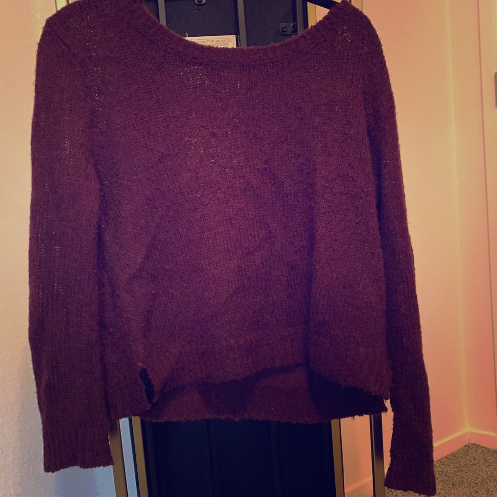 Burgundy sweater